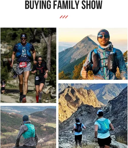Miniatura 6 de AONIJIE Chaleco de mochila de hidratación para correr, 12L, de alta capacidad, ligero, para senderismo, camping, escalada
