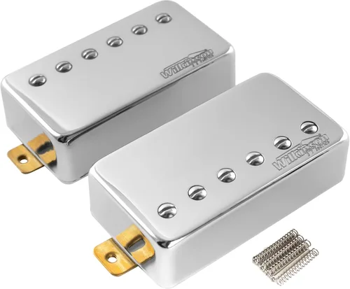 Wilkinson Vintage Tone Alnico - Juego de 5 pastillas Humbucker para guitarra eléctrica estilo Les Paul, cromada Juego de cromo