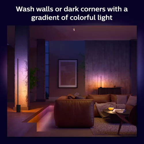 Miniatura 4 de Philips Hue (1) puente con (1) lámpara de mesa Signe – Luz inteligente que cambia de color blanco y color – Control con aplicación – Compatible