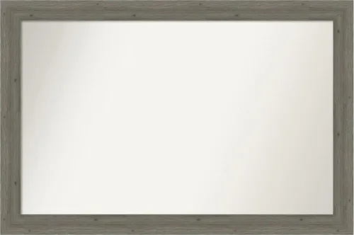 Miniatura 167 de Amanti Art Espejo de pared personalizado no biselado (24.5 x 24.5 pulgadas), marco gris marrón alta, varios tamaños personalizados, espejo de baño
