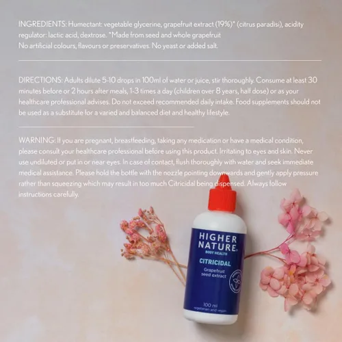 Miniatura 8 de Higher Nature Citricida 3.4 fl oz (el embalaje puede variar)