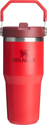 Miniatura 85 de Stanley IceFlow - Vaso con pajilla abatible con asa, de 20 onzas, tapa giratoria y popote abatible, botella de agua resistente a fugas, acero