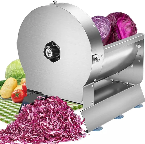 Cortadora de verduras eléctrica y manual comercial, 0–13mm, máquina de corte de frutas de acero inoxidable comercial 2-EN-1, cortador de alimentos