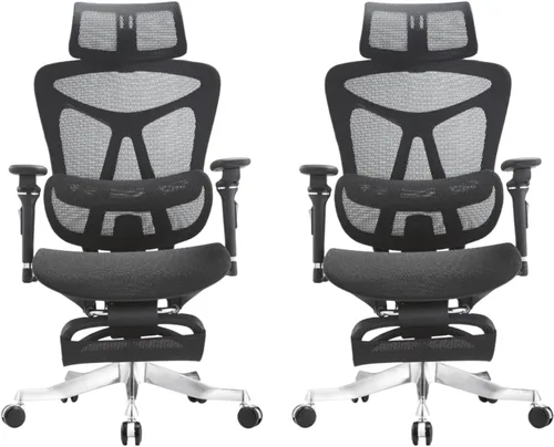 Miniatura 10 de Ergonomic Gaming Chair Adjustable Lumbar Support,High Back Desk Chair Breathable Mesh Seat, Reclining Computer Chair with Footrest for Home and