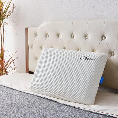 Miniatura 7 de Almohada de espuma viscoelástica ultra fina y plana de 2.4 pulgadas de alto, almohada delgada y fina de perfil bajo para dormir boca abajo