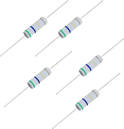 Miniatura 22 de Resistencia de película de óxido metálico de 1K Ohm, ± 5% de tolerancia de alta precisión de 5 vatios para circuito electrónico, resistencia