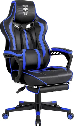 Miniatura 10 de Vonesse Silla para Videojuegos, Silla de Oficina para Computadora con Reposapiés, Sillas Reclinables para Juegos para Adultos, Silla Ergonómica