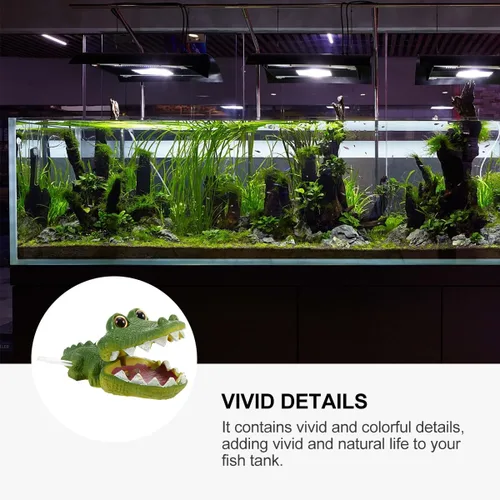 Miniatura 8 de iplusmile Adornos de pecera, adorno de acuario, decoración de animales, acuario, caimán acuario, decoración de paisaje, decoración de acuario