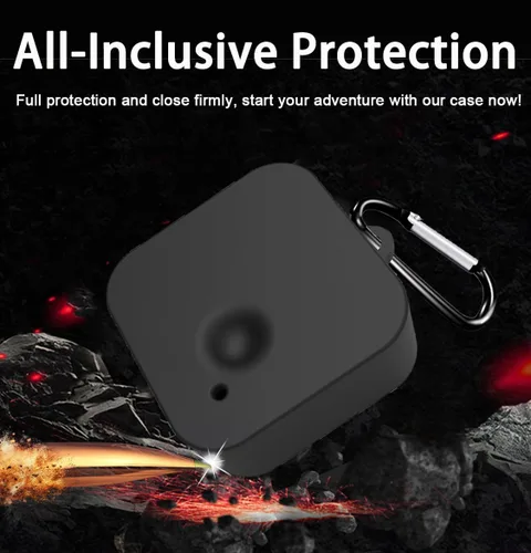 Miniatura 4 de Miimall Funda compatible con Nothing Ear 2, funda protectora de silicona con llavero antipérdida (negro)