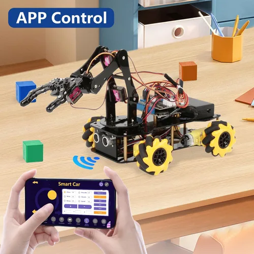 Miniatura 4 de ACEBOTT Paquete de Expansión de Brazo de Robot, Kit de Inicio de Coche Inteligente, Kit de Robótica para Niños de 8-12 12-16 años, Kit de Robot