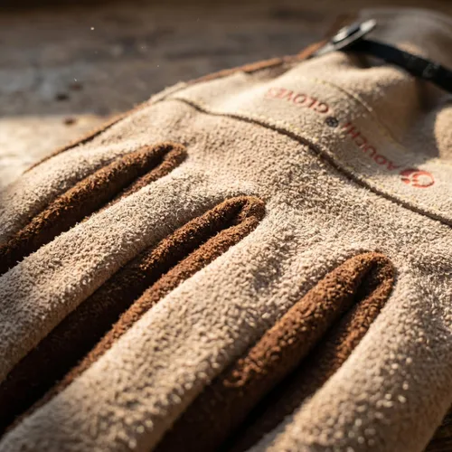 Miniatura 2 de Guantes de trabajo de cuero para hombres y mujeres – Resistente jardinería, patio, soldadura, construcción, agricultura, al aire libre, barbacoa