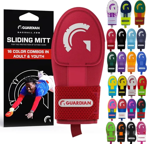 Miniatura 27 de Guante deslizante Guardian Baseball - Tallas para jóvenes y adultos - Guante deslizante para béisbol - Correa de compresión elástica