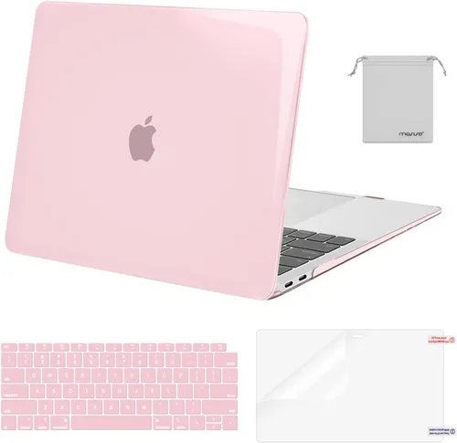 Miniatura 33 de MOSISO - Funda rígida y de plástico compatible con MacBook Air de 13 pulgadas versión 2022, 2021-2018, A2337 M1 A2179 A1932; con cubierta