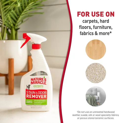 Miniatura 5 de Removedor de manchas y olores de perros, fórmula enzimática para desastres cotidianos, de Nature's Miracle, 709 ml