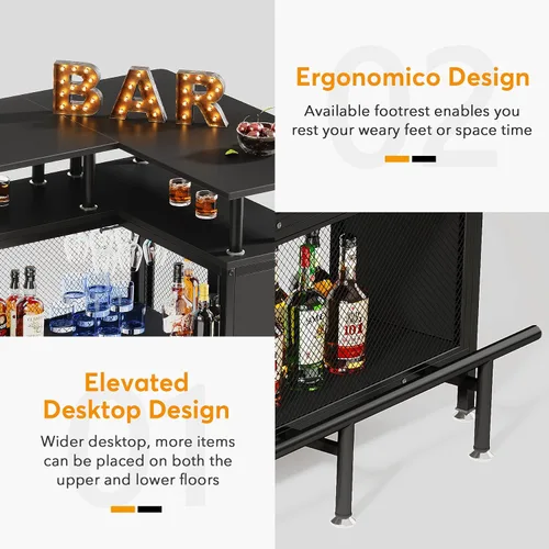 Miniatura 6 de LITTLE TREE Home Bar Unit Mini Licor Mesa Gabinete