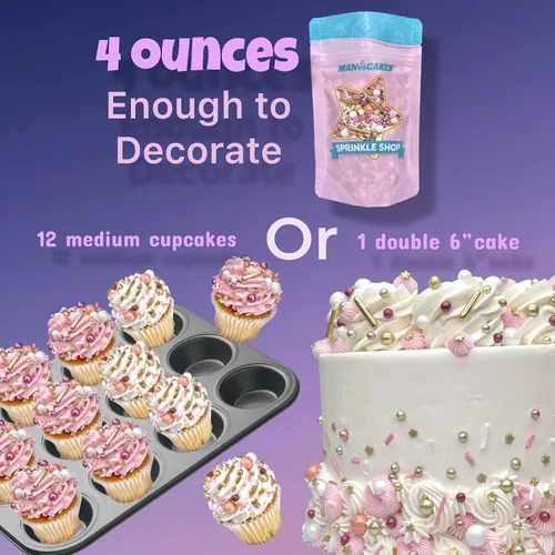 Miniatura 8 de Chispitas 4 oz Chispitas doradas y plateadas Chispitas metálicas Chispitas de año nuevo Chispitas glamorosas Mezcla de chispitas New