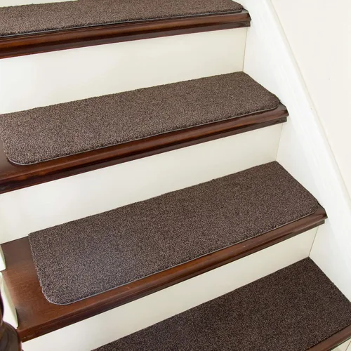 Miniatura 10 de Cosy Homeer - Alfombra antirresbalante para escaleras, de 30.0 x 8.0 in, para escalones de madera, alfombras para niños y perros, 100% poliéster, 15