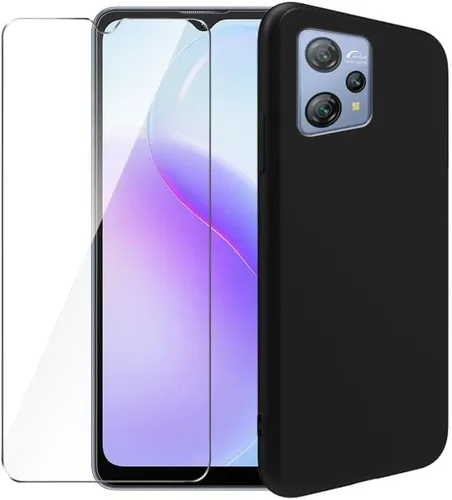 Miniatura 10 de Funda transparente para Blackview A53 / Blackview A53 Pro + funda protectora negra para teléfono + 2 protectores de pantalla de vidrio templado