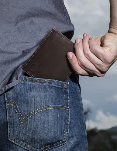 Miniatura 17 de Timberland Billetera de seguridad para hombre Wellington de cuero RFID plegable