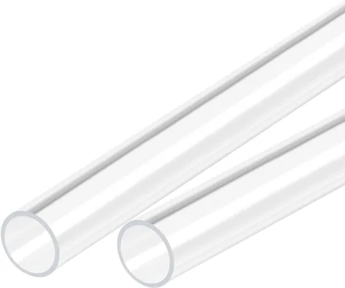 Miniatura 14 de MECCANIXITY Tubo acrílico transparente rígido redondo tubo 0.157 in (5/32") ID 0.315 in (5/16") OD 18" para lámparas y linternas, sistema