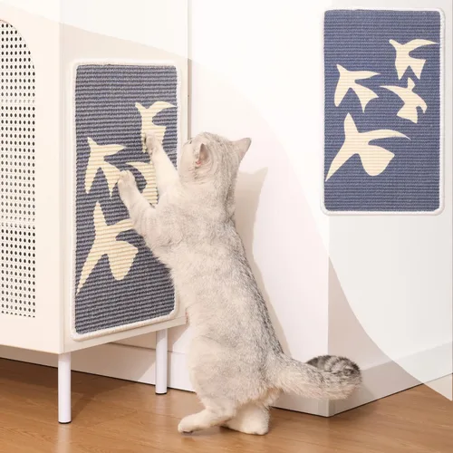 Miniatura 11 de Furrther Tapete rascador de sisal para gatos (uso en la pared, sofá y alfombra), superficie resistente a los arañazos – 21.7 x 13 pulgadas
