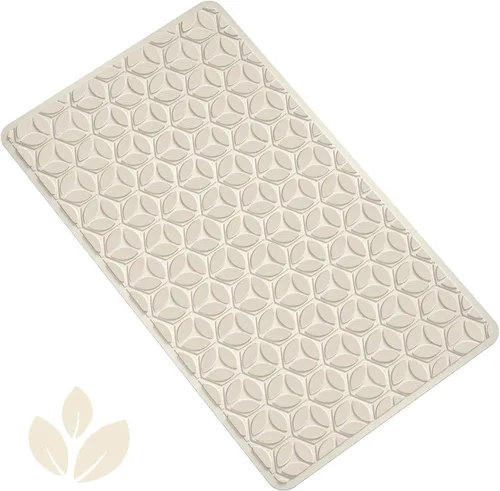 Alfombrilla de Bañera Antideslizante con Ventosas - 100% Goma para Baño Texturizada para Seguridad en Bañera y Ducha - Suave al Tacto - Libre de