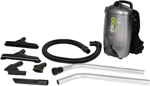 Miniatura 3 de Atrix Ergo Pro Aspiradora Mochila, 8-Quartos Filtración HEPA, Motor 1400W, Succión 106 CFM, Liviana y Silenciosa 72 dB, Incluye Manguera, Varilla