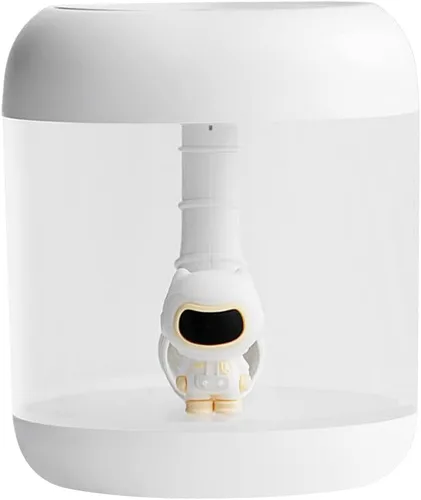 Mini humidificador portátil de astronauta/león, 11.8 fl oz, mini humidificador de aire portátil, decorativo, lindo, astronauta/león recargable por