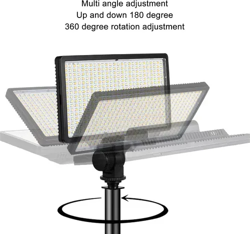 Miniatura 2 de Luz de video LED 32 W 416 unids Panel plano LED lámpara de luz de iluminación de fotografía Panel de iluminación de cámara Luz de relleno