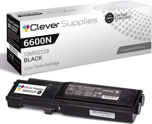 Miniatura 135 de CS compatible Xerox Phaser 6510/WorkCentre 6515 (106r03480) 2 cartuchos de tóner negro para Phaser 6510, WorkCentre 6515 2 negro