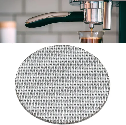 Miniatura 6 de Coffe Puck - Filtro de malla de malla reutilizable de acero inoxidable 316 con múltiples capas sinterizadas, para hacer café (2.303 in)