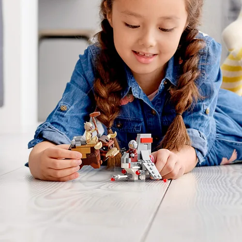 Miniatura 3 de LEGO Star Wars: A New Hope T-16 Skyhopper vs Bantha Microfighters 75265 Kit de construcción de juguetes coleccionables para niños, nuevo 2020