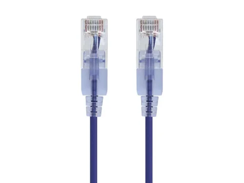 Miniatura 49 de Monoprice Cat6A - Cable de conexión Ethernet de 6 pulgadas, negro, UTP, 30 AWG, 10G, cable de cobre puro desnudo, sin enganche, RJ45, serie SlimRun