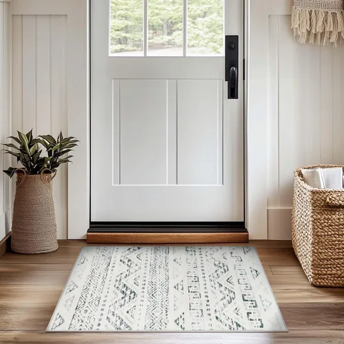 Miniatura 78 de jinchan Alfombra marroquí de pasillo 2x10 para pasillo - Alfombra de pasillo para cocina bohemia lavable a máquina, alfombra moderna suave, Boho