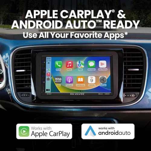 Miniatura 3 de BOSS Audio Systems Elite BE7ACP Estéreo de Coche - Pantalla de 7", Unidad Principal de Apple CarPlay y Android Auto, Estéreo de Coche Doble DIN