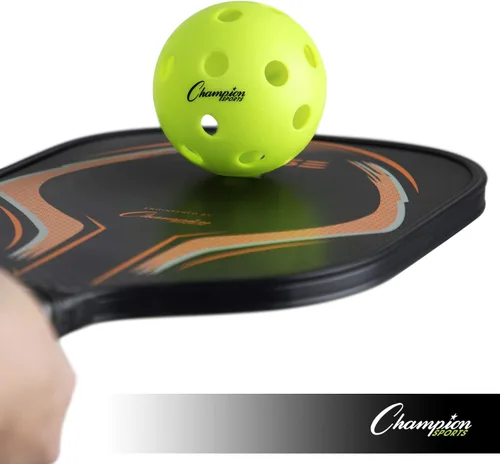 Miniatura 5 de Champion Sports Juego de bolas de pickleball moldeadas para exteriores Roto