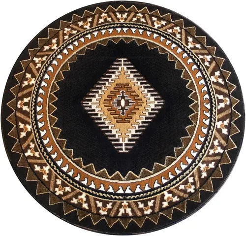 Miniatura 61 de Kingdom South West - Alfombra ovalada de nativos americanos, diseño bereber beige, D143 (3 pies x 4 pies 7 pulgadas, ovalada)