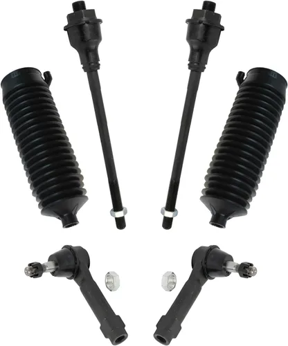 Miniatura 113 de TRQ Kit de dirección interior y exterior para lado del conductor y del pasajero delantero, con cremallera de dirección y fuelle de piñón compatible