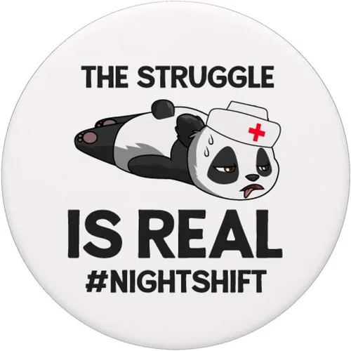 Miniatura 3 de Funny Nightshift Nurse PopSockets Grip for Late Shift Nurses - PopSockets Grip and Stand for Phones and Tablets
