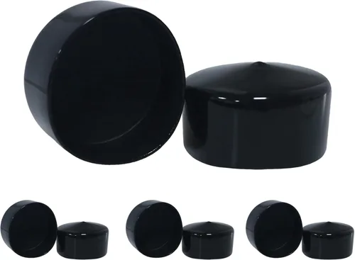 Miniatura 26 de Acocony Tapones de goma redondos de 1 pulgada, tapones de plástico de PVC flexible para agujeros redondos, color negro, paquete de 12