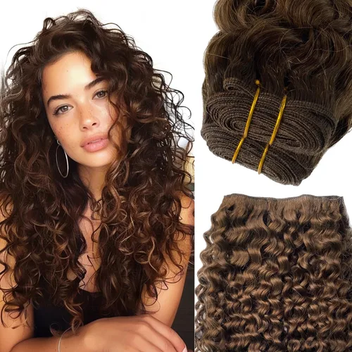 Miniatura 11 de Extensiones de cabello humano real, balayage, color castaño ceniza a rubio miel, extensiones de cabello humano con reflejos, 14 pulgadas, 2.82 oz