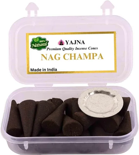 Miniatura 13 de Yajna Conos de incienso de olíbano y mirra 100% naturales hechos a mano sumergidos a mano orgánicos sin productos químicos para purificación