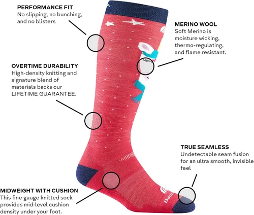 Miniatura 2 de Darn Tough Magic Mountain OTC Midweight with Cushion WPadded Shin - Youth