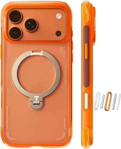 Miniatura 36 de TORRAS Ostand Q3 Air - Funda para iPhone 17 Pro Max con soporte magnético de 360°, compatible con MagSafe, probado contra caídas de grado militar