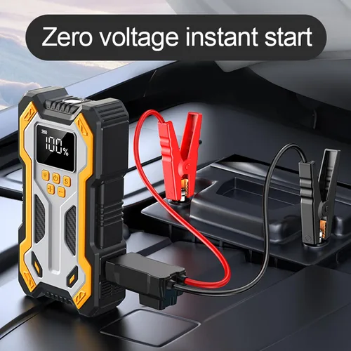 Miniatura 3 de Arrancador de batería de automóvil con compresor de aire 10000 mAh 150 PSI cargador, caja de salto de arranque