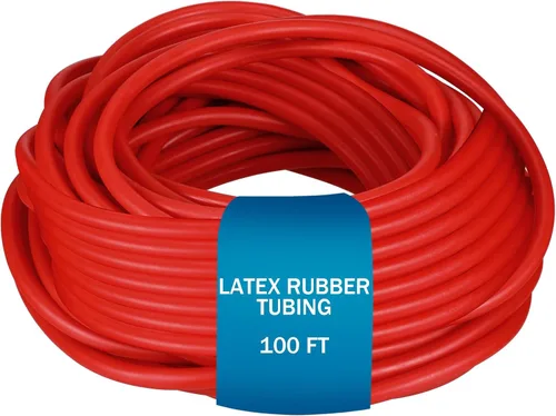 Frienda Tubo de goma de látex de 100 pies, 3/8 de pulgada de diámetro exterior de 1/4 de pulgada de diámetro interior, bandas quirúrgicas de hondas,