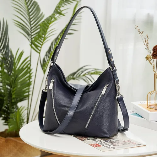 Miniatura 7 de BOSTANTEN Bolso de cuero para mujer, diseño de bolsos de hombro, Hobo