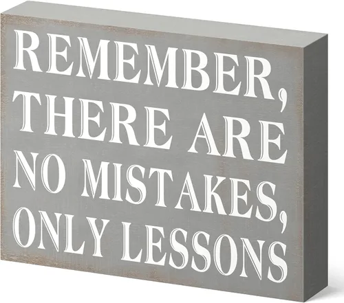 Barnyard Designs Letrero de madera motivacional para escritorio, decoración inspiradora de escritorio de oficina para mujer, decoración de estante