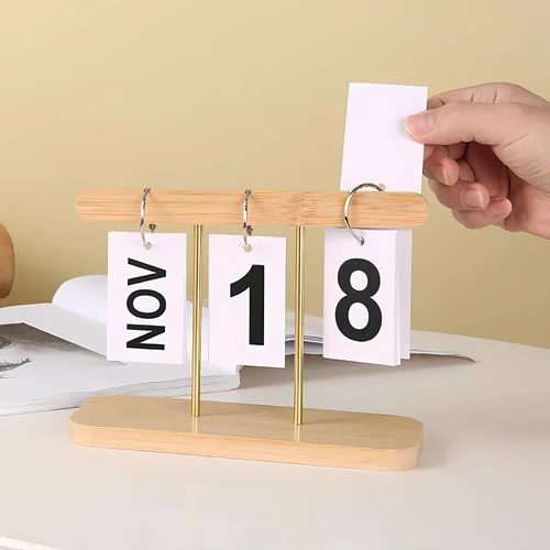 Calendario Diario Perpetuo Desechable para Escritorio 2026 Reutilizable Accesorios de Oficina para Escritorio Decoración para el Hogar Accesorios