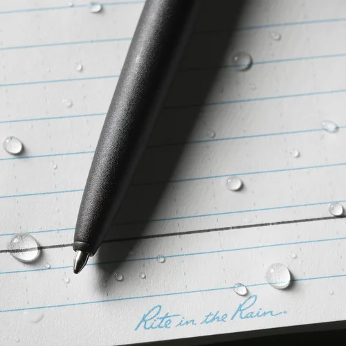 Miniatura 7 de Rite in the Rain pluma retráctil de metal de tinta negra para todo tiempo (n.º 97) lápices de escritura